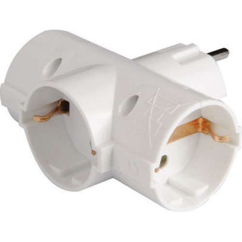 ΠΟΛΥΠΡΙΖΟ ΑΠΛΟ EUROLAMP ΤΑΦ 147-10002 3Θ WHITE